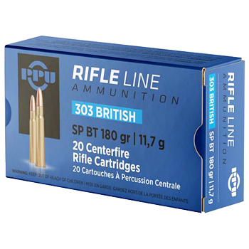 303 British 180gr SPBT PPU Ammo Box (20 rds)
