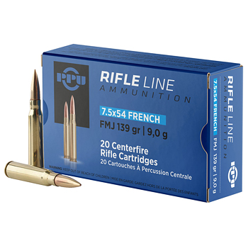 7.5x54mm French MAS 139gr FMJ PPU Ammo Box (20 rds)