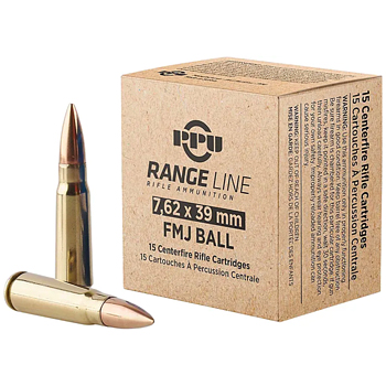 7.62x39 123gr FMJ PPU Range Ammo Case (930 rds)