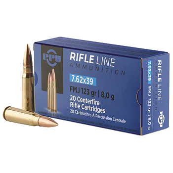 7.62x39 123gr FMJ PPU Ammo Case (1000 rds)