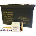 308 Winchester (7.62x51mm) M80 145gr FMJBT PPU Ammo Can (500 rds)