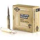 338 Lapua Magnum 240gr Solid PPU Match Ammo Box (10 rds)