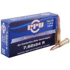 7.62x54R 182gr FMJBT PPU Ammo Case (200 rds)