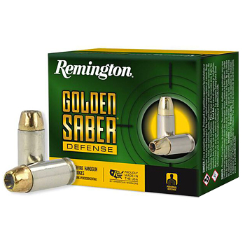 40 S&W 165gr BJHP Remington Golden Saber Defense Ammo Box (20 rds)