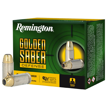 45 ACP (45 Auto) 185gr +P BJHP Remington Golden Saber Ammo Box (20 rds)
