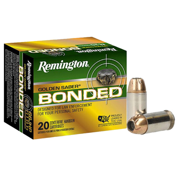 45 ACP (45 Auto) 230gr BJHP Remington Golden Saber Bonded Ammo Box (20 rds)
