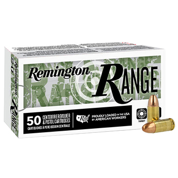 9mm Luger (9x19mm) 124gr FMJ Remington Range Ammo Case (1000 rds)