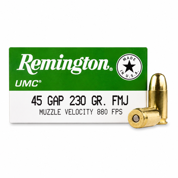 Buy This 45 GAP (Glock Auto Pistol) 230 gr UMC Remington Ammo for Sale