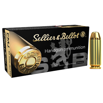 10mm Auto 180gr FMJ Sellier & Bellot Ammo Box (50 rds)