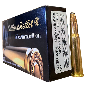 30-30 Winchester 150gr SP Sellier & Bellot Ammo Case (500 rds)
