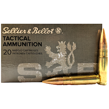 300 AAC Blackout 147gr FMJ Sellier & Bellot Ammo Box (20 rds)