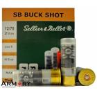 12 GA 2-3/4" 1-1/8oz #00 9-pellet Sellier & Bellot Ammo Case (250 rds)