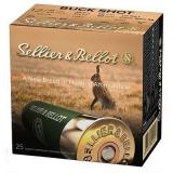 12 GA 2-3/4" 1-1/8oz No-1 Buckshot Sellier & Bellot Ammo Box (25 rds)