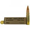 300 AAC Blackout 124gr FMJ Sellier & Bellot Ammo