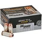 40 S&W 180gr JHP Sig Sauer Elite V-Crown Ammo Box (20 rds)