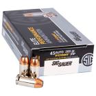 45 Auto (45 ACP) 200gr JHP Sig Sauer V-Crown Ammo Box (50 rds)