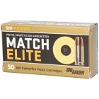 9mm Luger (9x19mm) 147gr JHP Sig Sauer Match Elite Competition Ammo Box (50 rds)