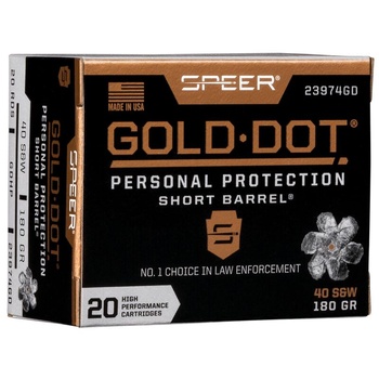 Buy This 40 S&W 180 gr GDHP Speer GoldDot Ammo for Sale