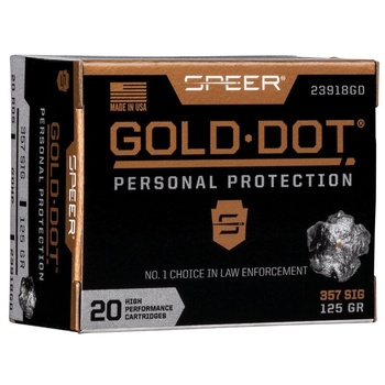 Buy This 357 Sig 125 gr GDHP Speer GoldDot Ammo for Sale