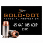 Buy This 45 GAP (Glock Auto Pistol) 185 gr GDHP Speer Gold Dot Ammo for Sale