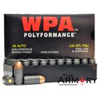 45 ACP (45 Auto) 230gr FMJ Wolf WPA Polyformance Ammo Case (1000 rds)