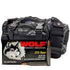 223 Rem 55gr FMJ Wolf Performance Ammo - 280rds in The Armory Black Python Range Bag