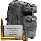 5.56x45mm 55gr FMJBT M193 PPU Ammo - 500rds in The Armory Black Backpack