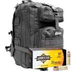 22LR 36gr HVHP Armscor Ammo - 500rds in The Armory Black Backpack