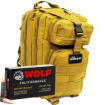 300 AAC Blackout 145gr FMJ Wolf Polyformance Ammo in The Armory Tan Backpack (500 rds)
