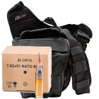 308 Win (7.62x51mm) NATO Ball 147gr FMJ GGG Ammo - 240rds in The Armory Black Shoulder Bag