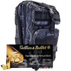 40 S&W 180gr FMJ S&B Ammo in The Armory Black Python Backpack (500 rds)
