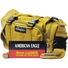 9mm 115gr FMJ American Eagle Ammo - 350rds in The Armory Tan Range Bag