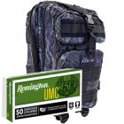 9mm Luger 115gr FMJ Remington UMC Ammo in The Armory Black Python Backpack (500 rds)