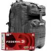 9mm 115gr FMJ Federal Champion Training Ammo - 1000rds in The Armory Black Backpack