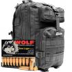 9mm Luger 115gr FMJ Wolf Performance Ammo in The Armory Black Backpack (1000 rds)