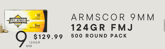 Armscor 9mm Ammo 500 Rounds