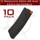 C Products DuraMag AR-15 Magazine | 223/5.56 | 30rds | Aluminum | Orange Follower | 10-Pack