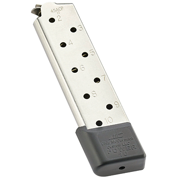 Chip McCormick 1911 Power Mag Magazine | 45 ACP | 10rds | Full Size | Stainless Steel