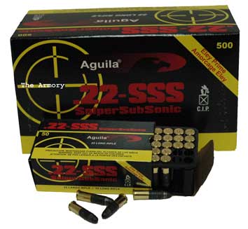 22LR 60gr Aguila SSS Solid Ammo Brick (500 rds)