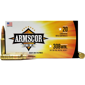 Armscor 308 Win Ammo - 147gr FMJ For Sale