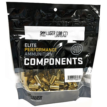 Sig Sauer Component Brass - 9mm Luger (100 Count)