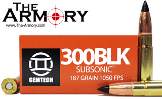 Buy This 300 AAC Blackout (300 BLK) 187gr Poly Tip Gemtech Subsonic Ammo for Sale