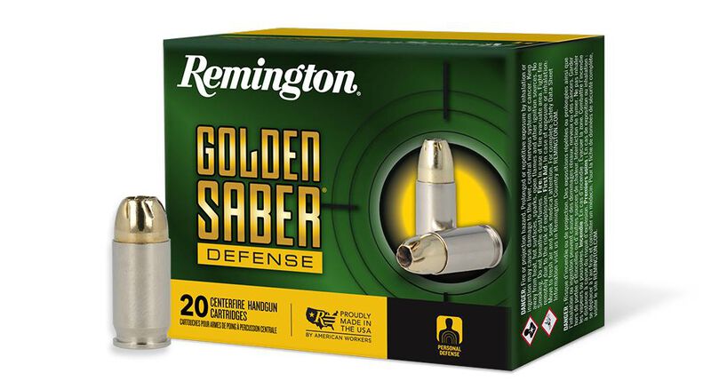 380 Auto (ACP) 102gr BJHP Remington Golden Saber Ammo Box (20 rds)