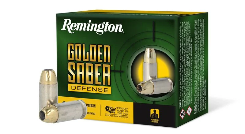 45 ACP (45 Auto) 185gr +P HPJ Remington Golden Saber Ammo Box (20 rds)