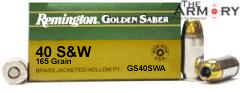 Buy This 40 S&W 165 gr HPJ Remington Golden Saber Ammo for Sale