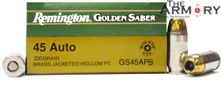 Buy This 45 ACP (45 Auto) 230 gr HPJ Remington Golden Saber Ammo for Sale