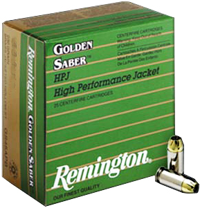 Buy This 9mm Luger (9x19mm) 147 gr HPJ Remington Golden Saber Ammo for Sale