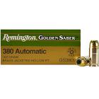 380 Auto (ACP) 102gr BJHP Remington Golden Saber Ammo Box (25 rds)