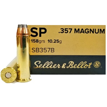 357 Mag 158gr SP Sellier & Bellot Ammo Box (50 rds)