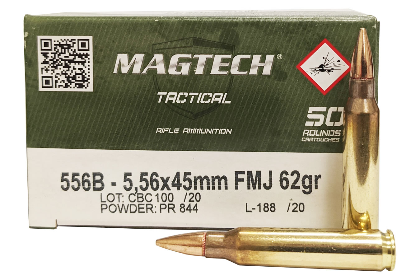 Buy This 5.56x45mm 62gr FMJ Magtech Ammo Box for sale